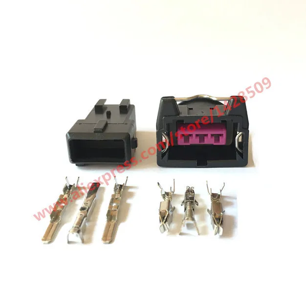 

20 Sets 3 Pin Stepping Motor Idling Engine Plug Female Electrical Wire Connector For Bosch EV1 Auto Connectors