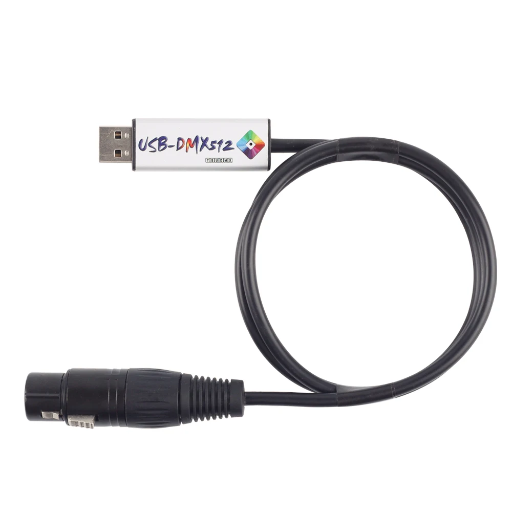 USB к DMX интерфейсному адаптеру светодиодный DMX512 студийный компьютер ПК сценический Контроллер освещения диммер