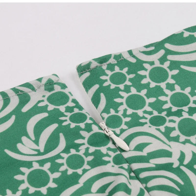 Tonval глубокий v-образный вырез вечерние сексуальные винтажные платья шорты с завышенной талией и карманами боковое зеленое платье женское цветочный принт расклешенное, для свинга платья