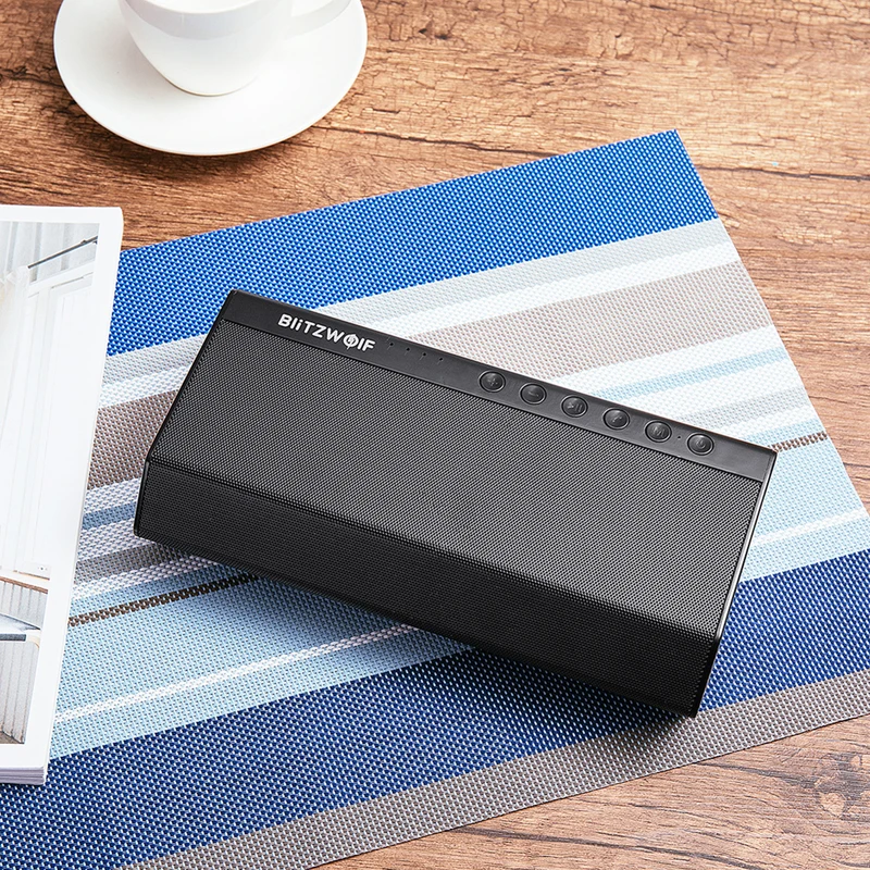 BlitzWolf 40 Вт 5200 мАч портативный беспроводной bluetooth динамик с двойным драйвером 30