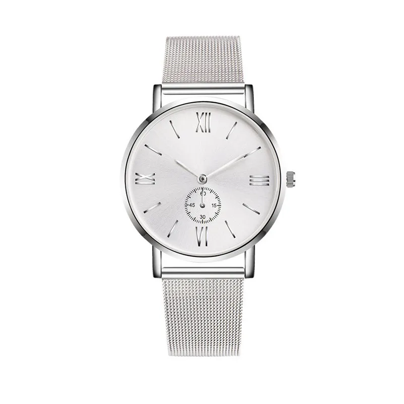 

Brand Watch Men Fashion Sports quartz-watch Crystal Stainless Steel Mesh Analog Quartz Bracelet Wrist Watch Relogio Masculino