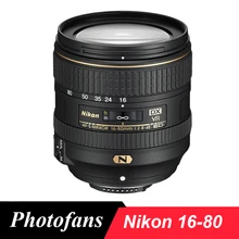 Объектив Nikon 16-80 AF-S DX NIKKOR 16-80 мм f/2,8-4E ED VR Объективы для Nikon D500 D300 D300s D7200 D7100 D7500