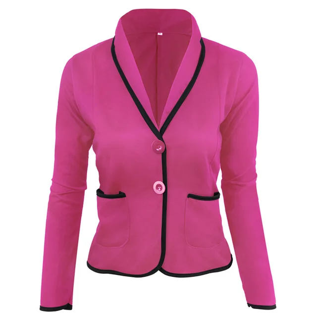 Plus Size Spring Autumn Women Blazer Coat Ladies Fashion Casual Office