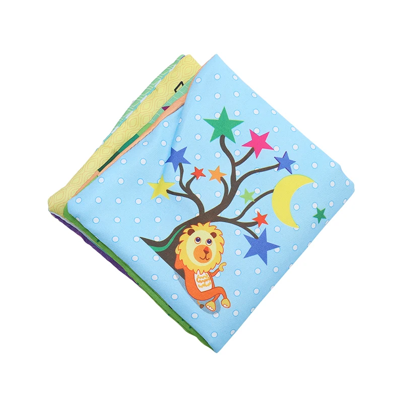 

Cute Fruit Style Baby Toys Infant Kids Early Education soft Cloth Books Learning Education Unfolding Activity Books shape