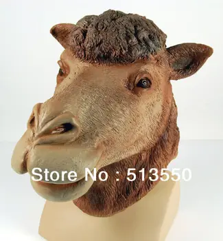 

Adult Camel Overhead Animal Rubber Mask Fancy Dress Accessory