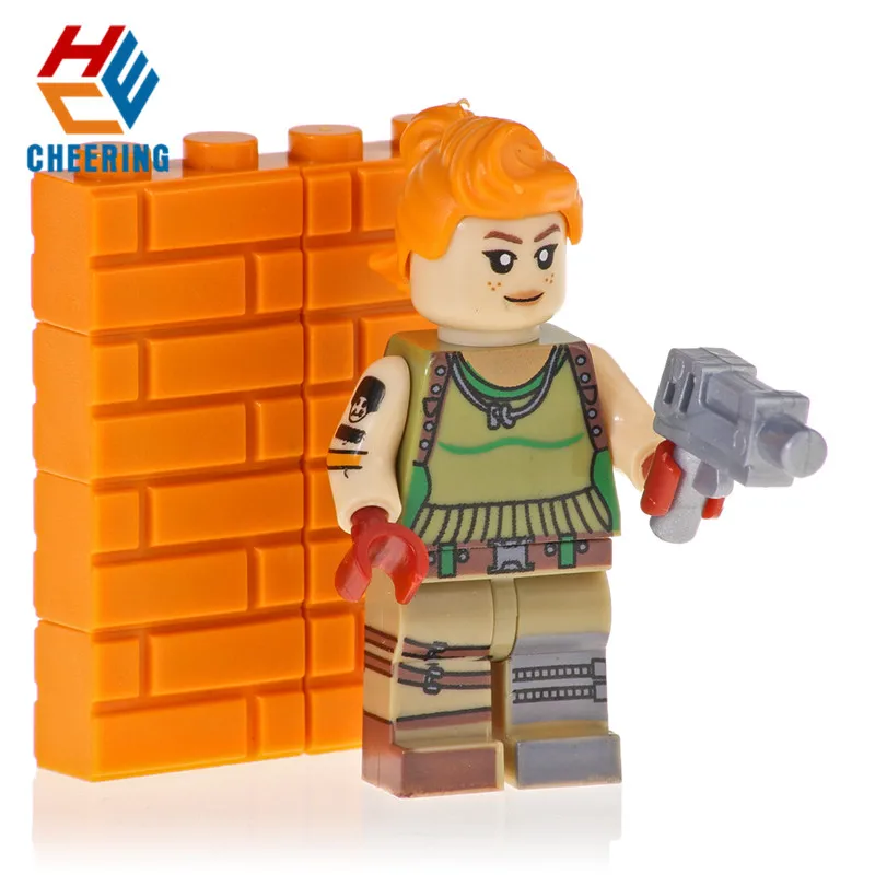 

Single Sale Building Blocks Game Plastic Default Skin Tekinque Cuddle Team Leader Zoey Bricks Models Toys For Children PG1780