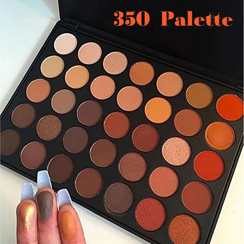 Палитра теней для век 350 цветов 35 Вт к|350 palette|matte eye shadoweyeshadow palette |