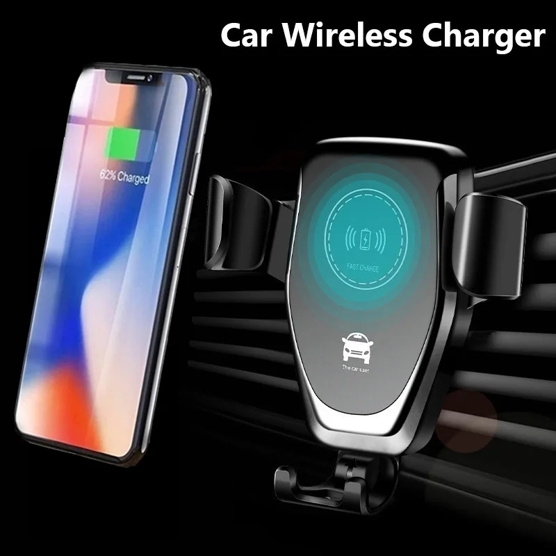 

Gravity Car Wireless Charger For iPhone 8 Plus XR XS Max X 10w Air Vent Fast Qi Wireless Car iPhone Charger For Samsung Xiaomi