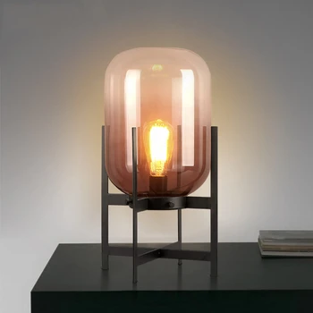 

Nordic Desk lamps modern lighting bedroom glass Fixtures bedside study LED lights Novelty table lamps