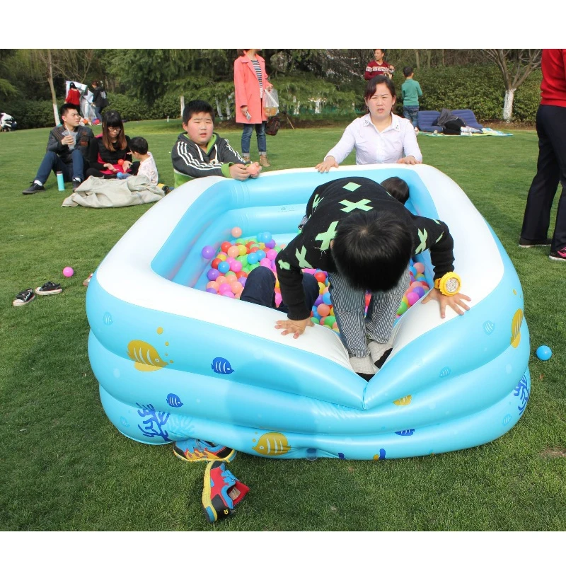 Надувной детский Большой Zwembad семейный плавательный бассейн, детский бассейн с принтом, размер 150*110*50 см