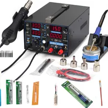 1 Набор 853D 1а USB 110 В 220 В фена паяльная станция паяльник+ Тепловая пушка+ блок питания сварочная ремонтная паяльная станция
