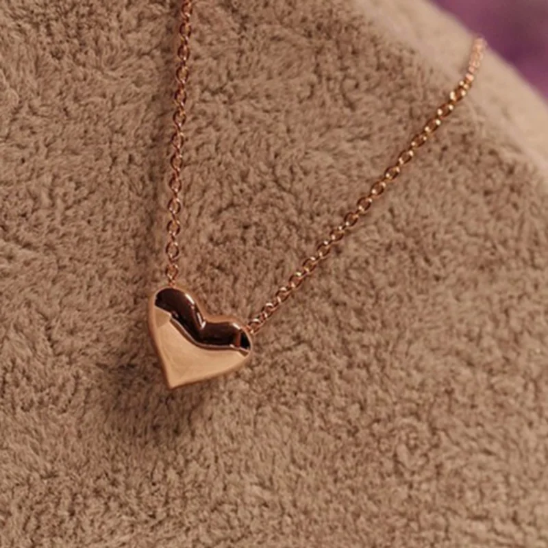Necklace for Women Fashion Elegant Tiny Heart Choker gold Silver Necklace Small Love Necklace Pendant on neck Bohemian Chocker Fashion Jewelry