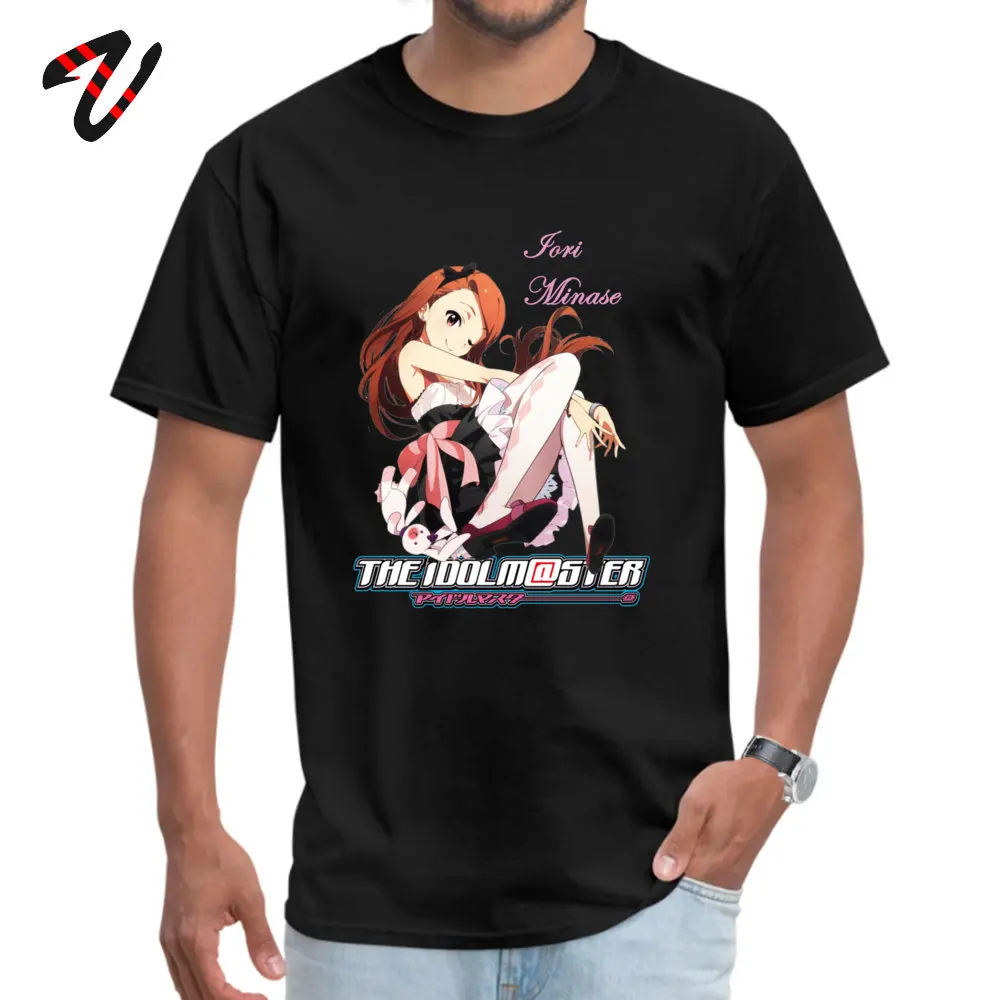 Minase Iori Топ футболки для мужчин нормальный Новый год день Топы И Футболки Ubuntu рукавом купоны Футболка Экипажа средства ухода за кожей Шеи