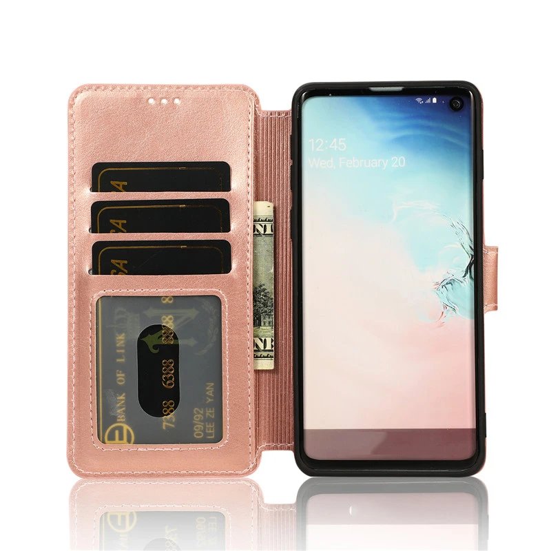 Кожаный магнитный чехол в стиле ретро для samsung Galaxy S10 S9 S8 Plus S10E Note 10+ 9 8, флип-бумажник из искусственной кожи, чехол для телефона