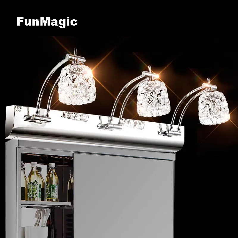 110 فولت-240 فولت k9 كريستال الحديثة أدى الجدار مصباح ضوء مرآة الحمام الغرور مرآة الأمامية الإضاءة شنت الجدار الشمعدانات