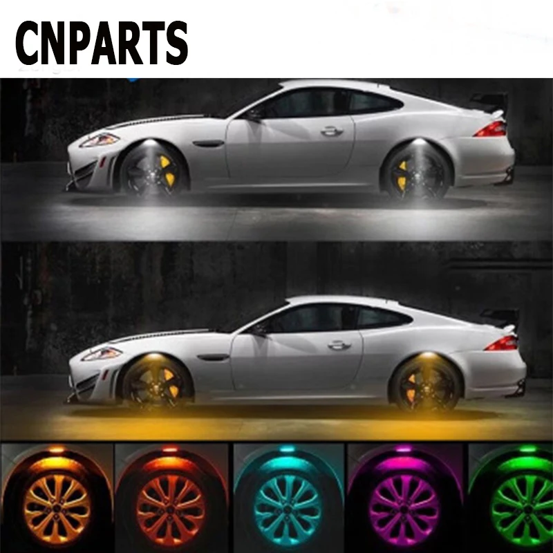 

CNPARTS Car Modification Cool Wheel Eyebrow Warning LED Light For Kia Rio 3 Ceed Toyota Corolla 2008 Avensis C-HR RAV4 Mazda 3 6