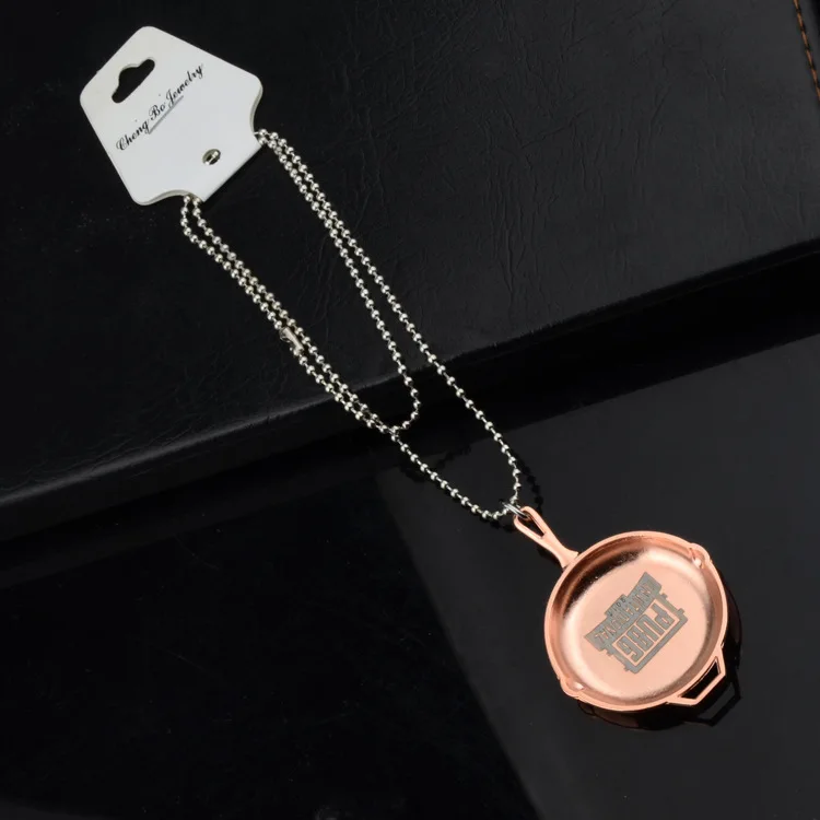  New STG Game Playerunknown's Battlegrounds Pans Weapon Model Beads Chain Pendant Necklace PUBG Logo