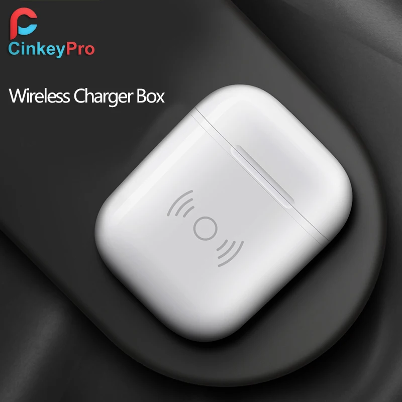 CinkeyPro Wireless Charger Box for AirPods Apple iPhone 5V