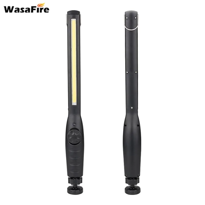 

Wasafire 2pcs/lot USB Rechargeable COB LED Work Light Torch 1*COB light Strip Flashlight Night Light Lamp For Car Repair Camping