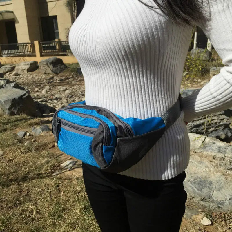 Sport Running Jogging Fanny Pack Belly Waist Bum Bag Fitness Pouch Bum