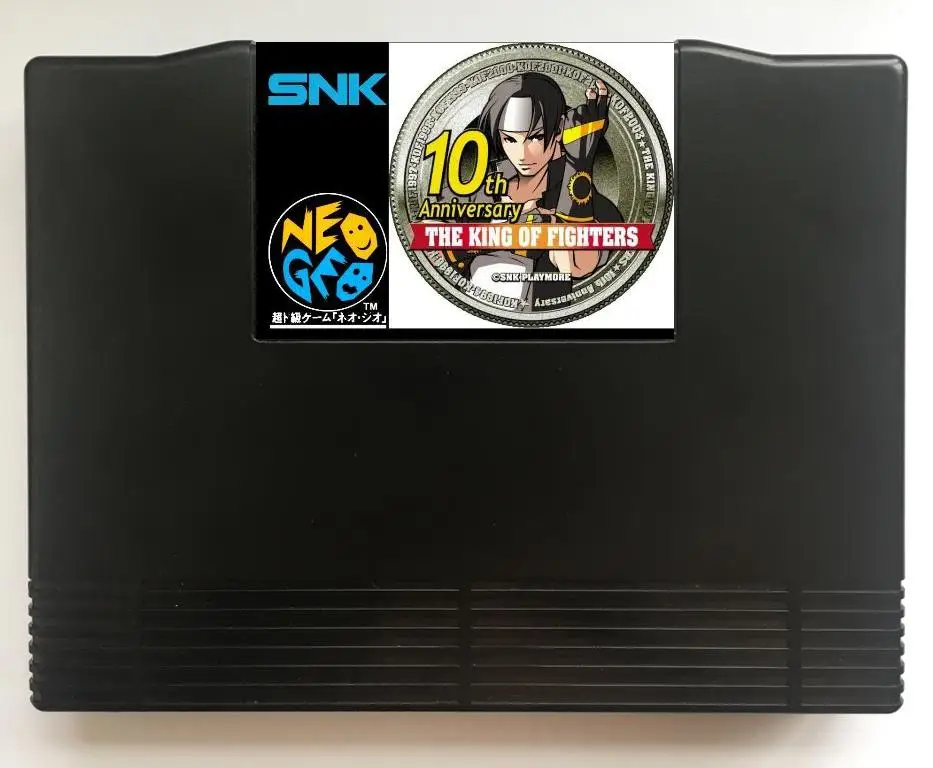 NEOGEO AES KOF 10th anniversary(взломанный) игровой картридж и ShockBox для консоли SNK NEO GEO AES