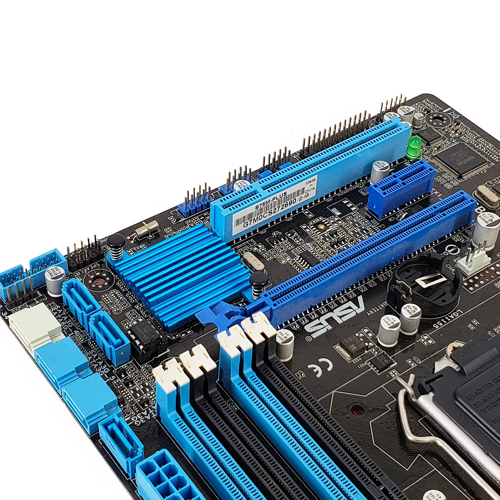 Asus B75M-PLUS Desktop Motherboard B75 Socket LGA 1155 For i3 i5 i7 DDR3 32GB SATA3 USB3.0 DVI Micr