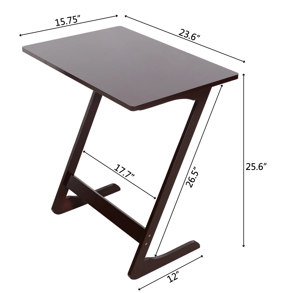 Z-shaped Sofa Side Coffee Table Basse Low Side Tables 60*40*65cm