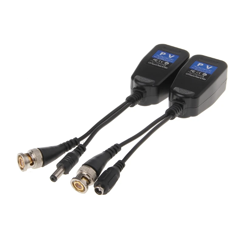 1 Пара Пассивный RJ45 CCTV силовой видео балун трансивер HDCVI HDTVI AHD аналоговый