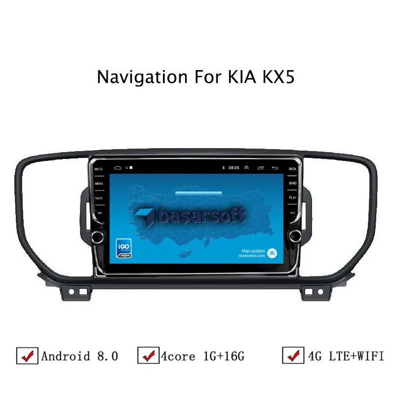 

9" Android 6.0/8.0/8.1 Car DVD GPS Navigation For Kia Sportage 2016 2017 2018 KX5 Car Radio Stereo Head Unit With WIFI/4G LTE