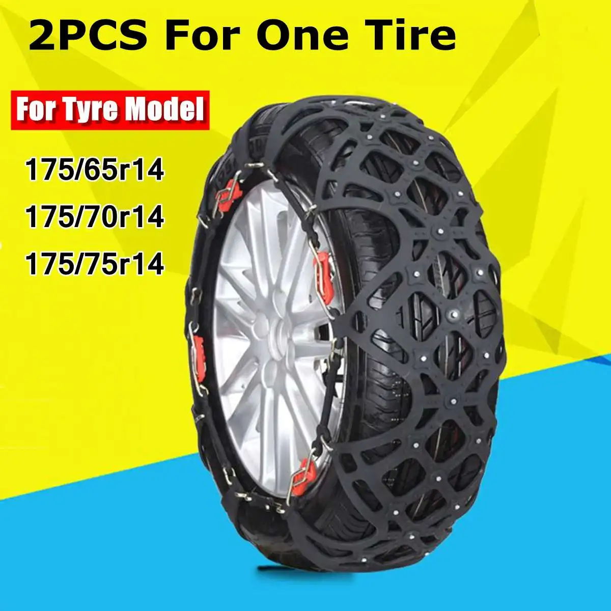 

Snow Chains Car Tyre Snow Chain 1 Set 6pcs Auto For Tyre Model 175/65r14 175/70r14 175/75r14