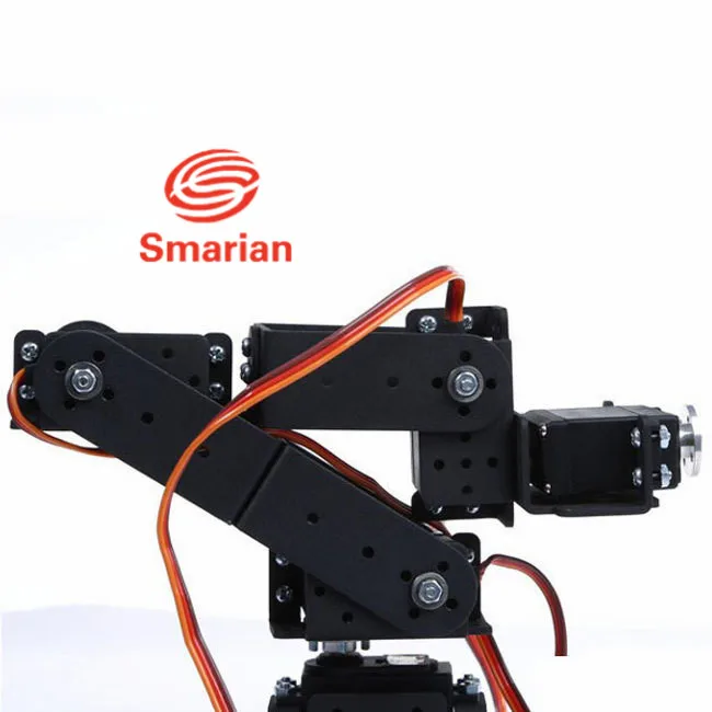Smarian 1 комплект металла 6 DOF металла рука робота набор 6 оси механический робот-манипулятор с зажимом/коготь/захват опционально сервопривод diy