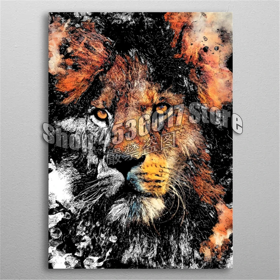

5D DIY Diamond Painting Full Diamond Embroidery animal Lion Diamond Mosaic Cross Stitch Set Home Decor Arts & Crafts Supplies