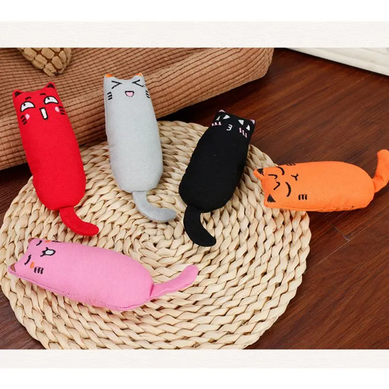 

1pcs Cat Toy Cute Interactive Fancy Chewing Cat Toys Pets Teeth Grinding Catnip Toys Claws Thumb Bite Cat Mint Cat Scratcher