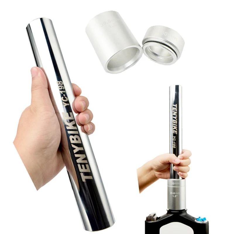 

For 28.6 mm Outer Diameter Front Fork Installation Tool Bike Fork Extension Setting Crown Race System Durable and compact 750g