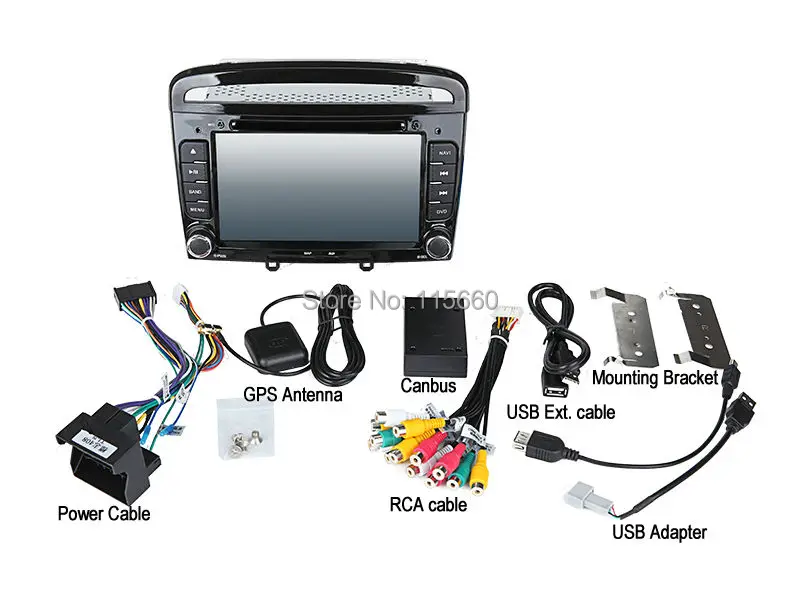 cables of Peugeot 308-408 Android
