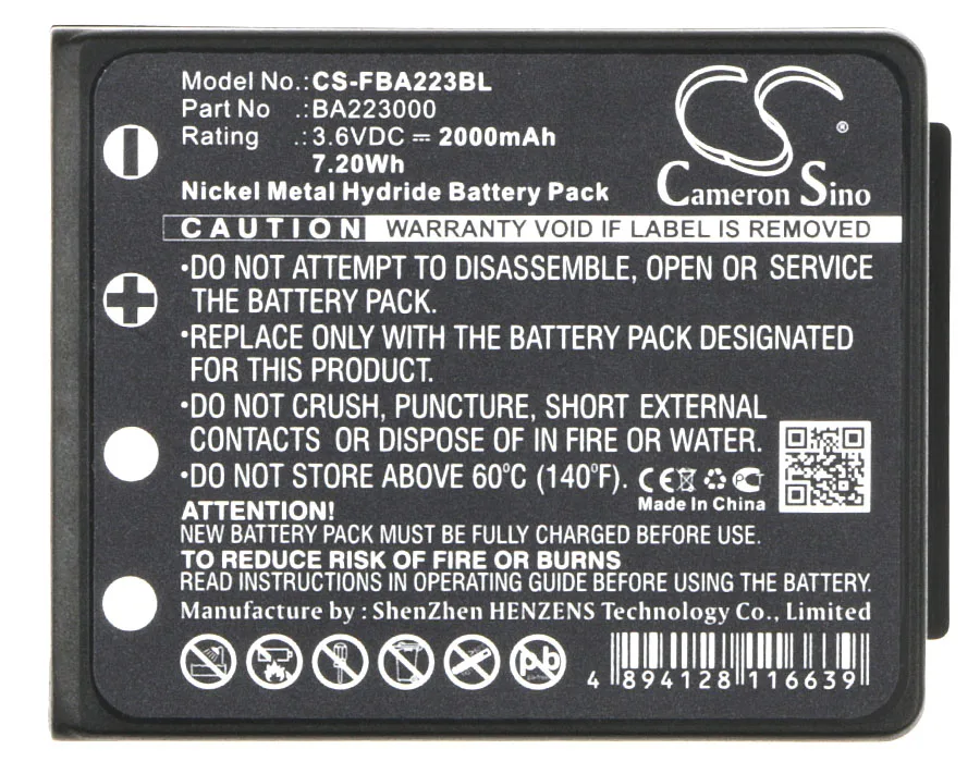 Аккумулятор Cameron Sino 2000mAh BA223000 для HBC Radiomatic Keynote Linus 4 Micron 5 6 7 Quadrix Vector Pro|Цифровые