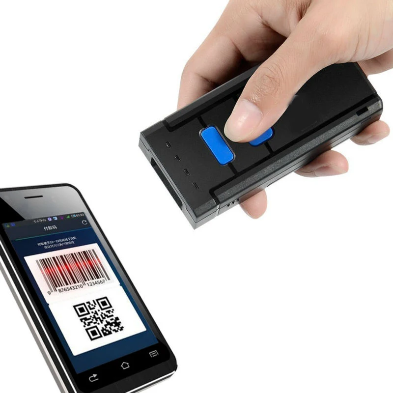Mj 2877 Портативный карман Беспроводной 2D сканер QR код читателя Bluetooth штрих кода для