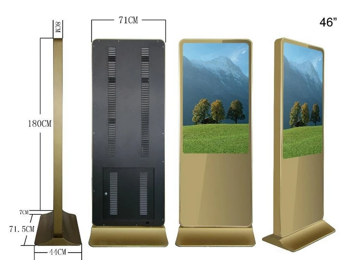 32 42 55 65 дюймов HD TFT lcd HDMI Android напольная стойка цифровая вывеска, lcd сенсорный экран монитор для киоска Чехол Держатель корпуса