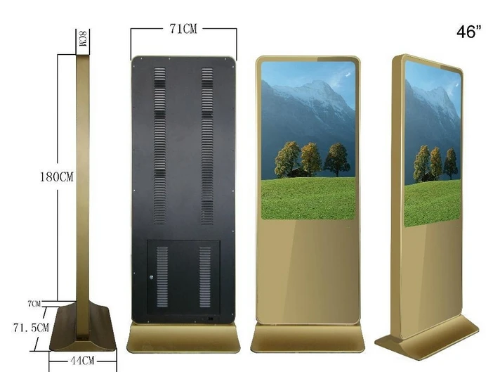 

32 42 55 65 inch HD tft lcd HDMI Android floor stand digital signage,lcd touch screen kiosk monitor case shell holder