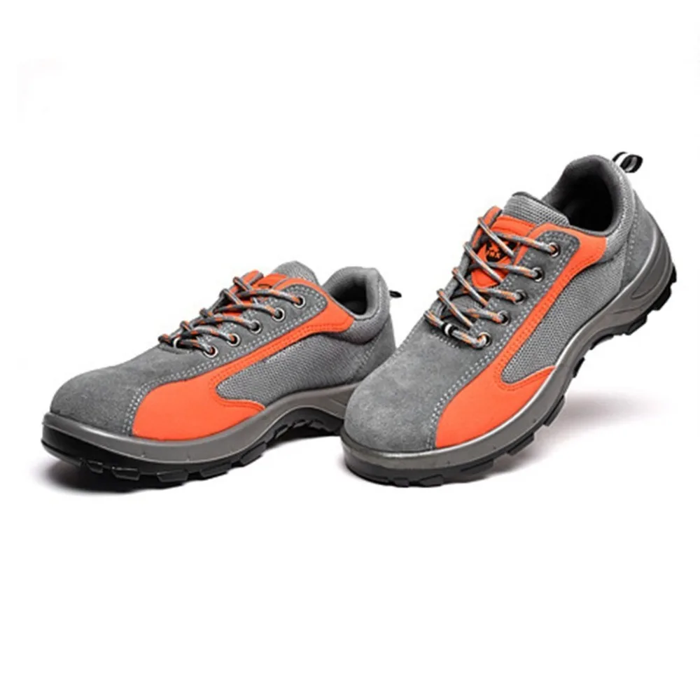 

Safety Work Boots Steel Toe Cap Anti-Smashing Puncture Proof Wear Resistant Breathable Protective Shoes for Summer