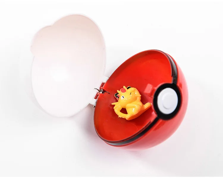 7 см 1 шт. Pokeball + 1 шт. Бесплатные крошечные случайные фигурки внутри фигурки животных Мячик с эльфом Карманный Монстр мяч покебалл наборы