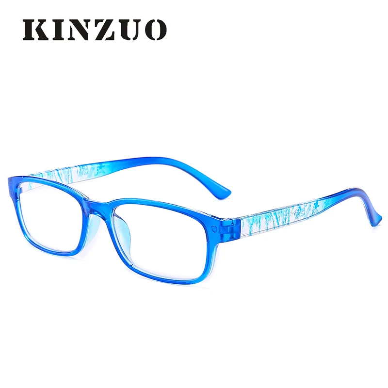 Blue KINZUO очки для чтения, женские светильник, прочные, специально разработанные, мужские классические очки, диоптрий+ 1,0 до+ 4,0 18995 - Frame Color: Blue