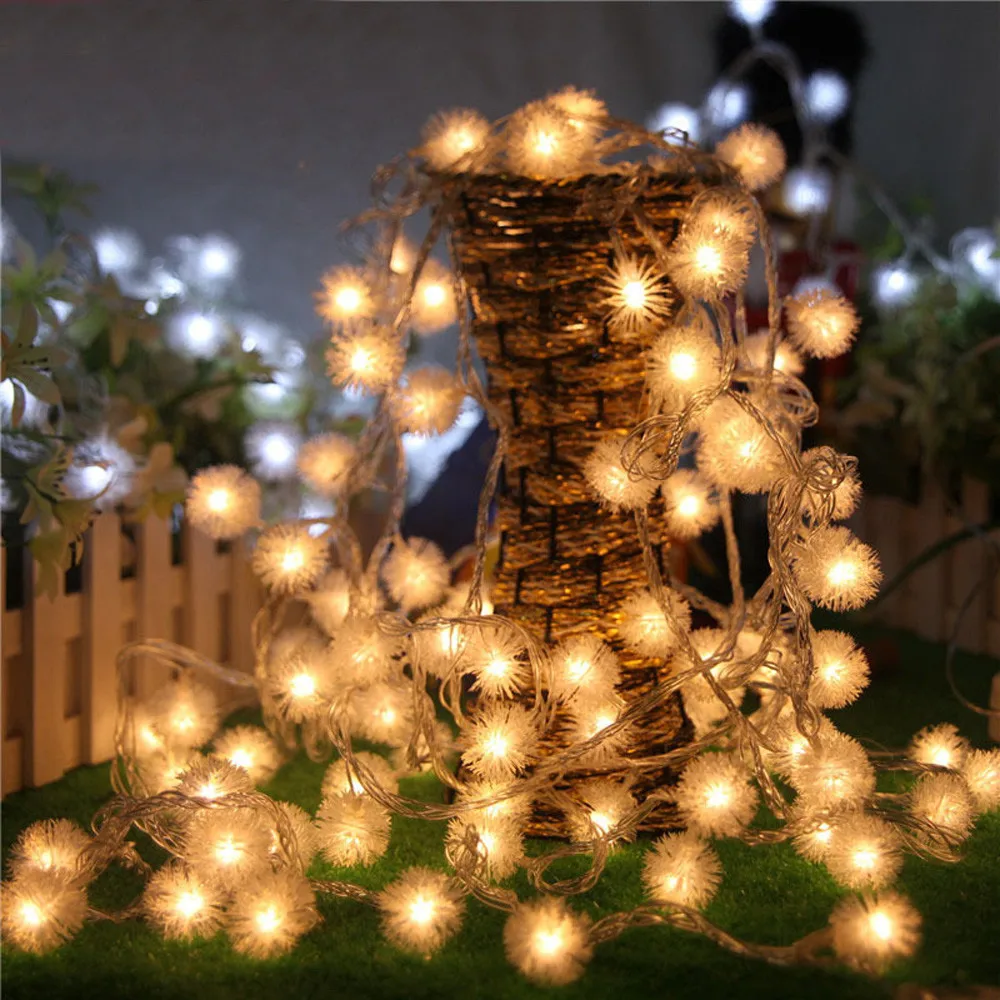 FairyHot распродажа струнный свет рыбный бак Одуванчик формы занавеска вечерние лампа вечеринка свет Свадьба Открытый дом комната вечерние Декор