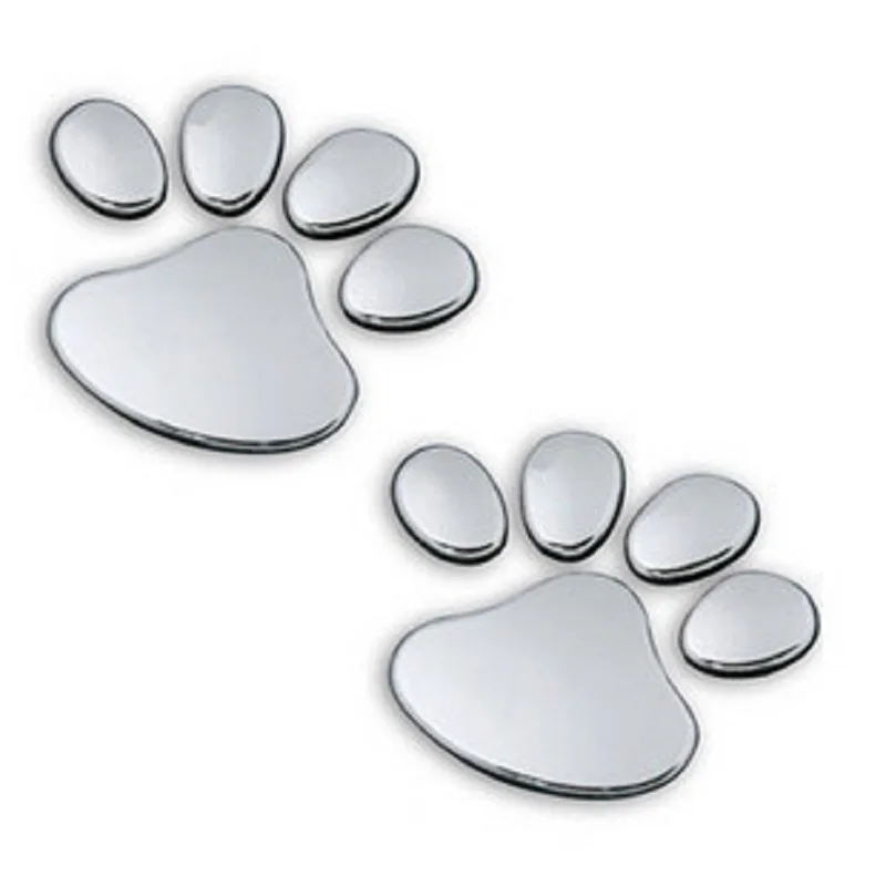 

Car decoration 3D Personality Metal Dog Paw Bear Paw Pet Animal Footprints Emblem Car Truck Decor 3D Sticker Decal car sticker