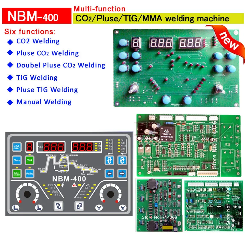 Сварочная инверторная плата Double pluse CO2 TIG MMA из NBM500 многофункциональные карты управления сваркой