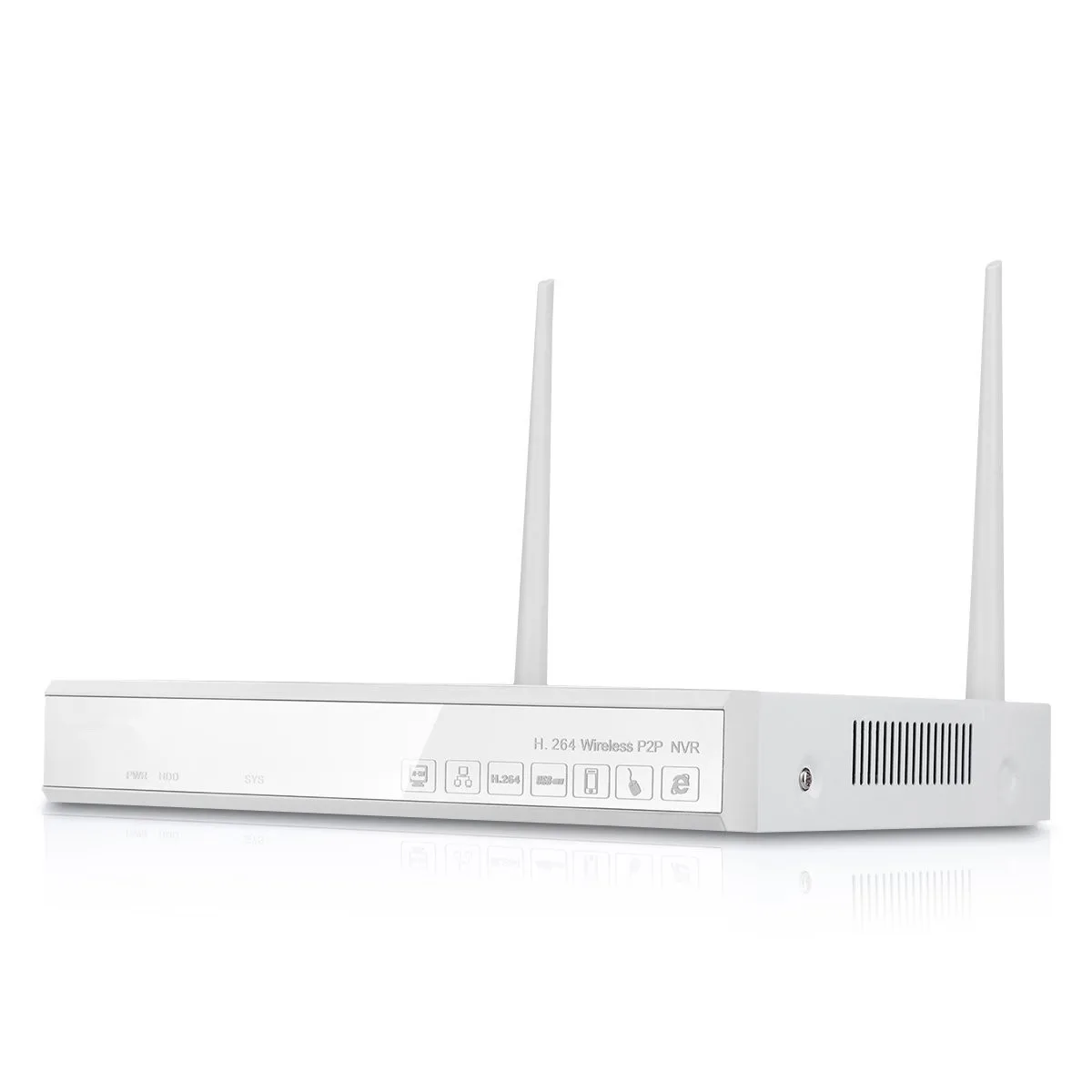 4CH Беспроводной NVR CCTV Системы Wi Fi 1.0MP ИК Открытый Пуля P2P IP Камера