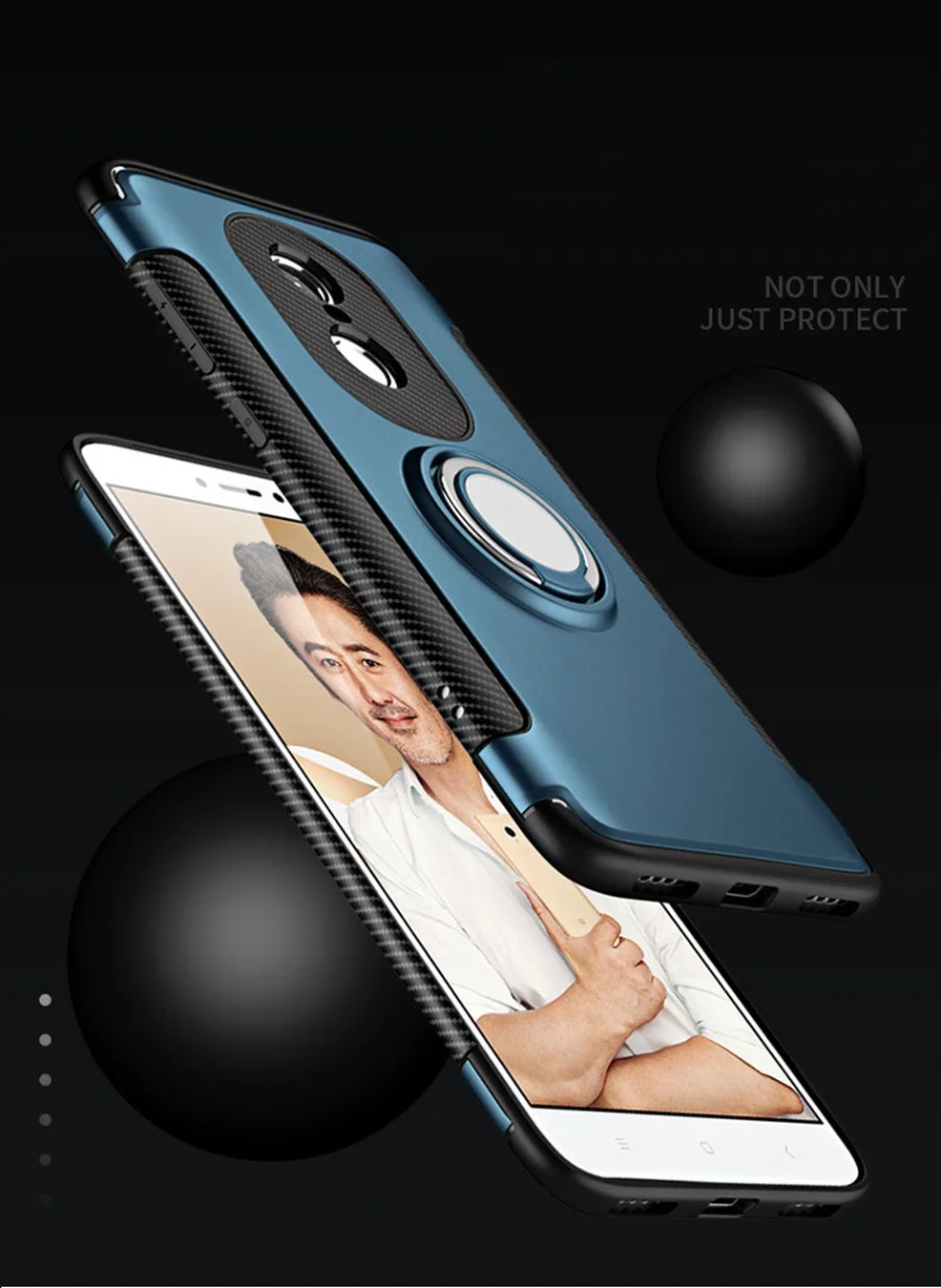 for Xiaomi Redmi Note 4X Case Ring Magnetic Xiomi Mi 6 A1 Mix 2S 2 6X Cover Redmi 4A 3 3S 4 Pro Note 4 5 Plus 5A Case Armor 32gb (3)