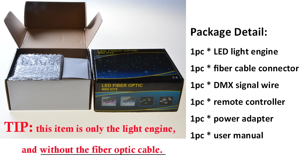 THIS FIBER OPTIC ENGINE DOESNOT INCLUEDE CABLE
