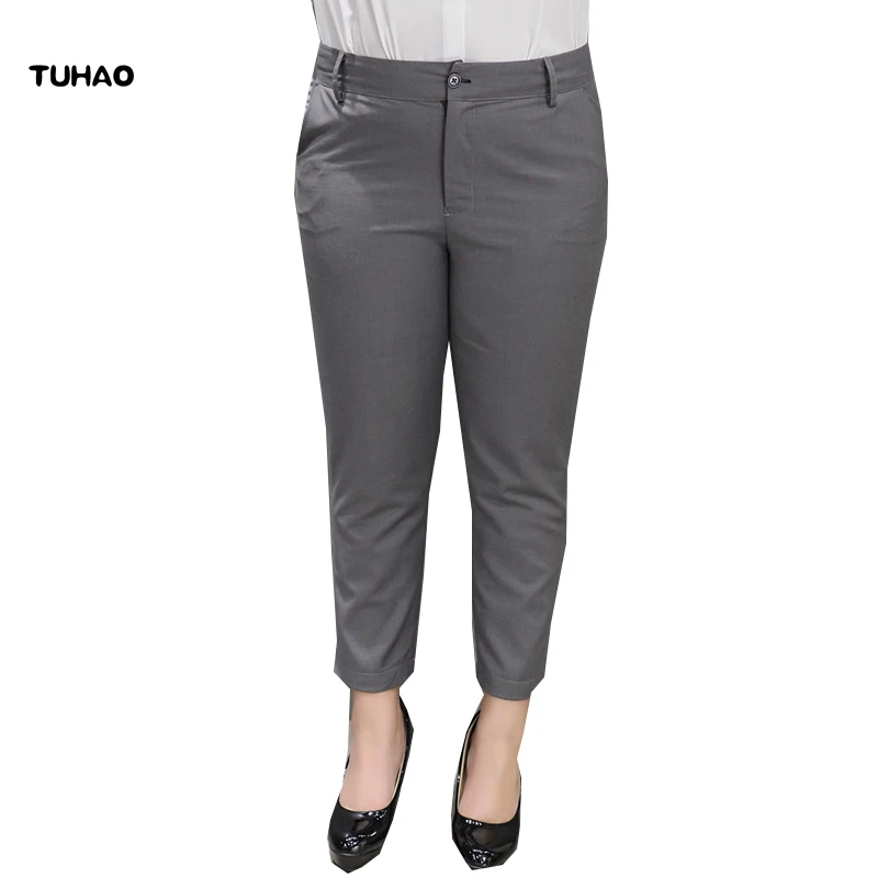 Женские прямые брюки до щиколотки большие размеры 4XL 5XL 6XL|female pants|plus size women pantswomen