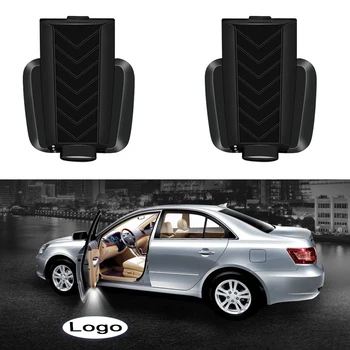 

2pcs Wireless Car Door Welcome light LED Laser Projector Logo Ghost Shadow Light for VW Ford BMW Toyota Universal courtesy lamp